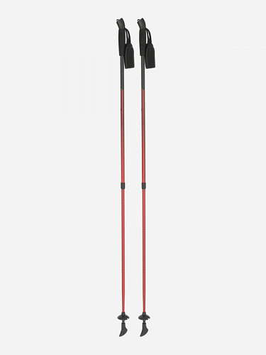107785-R2 Палка для треккинга (2шт) Nordic walking poles Tracking sticks (2 pcs), красный (One size)
