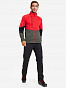 117831-HU Куртка трикотажная для мужчин Men's knitted jacket, красный/зеленый (48)
