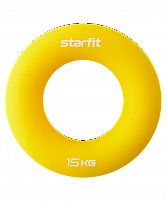 Эспандер кистевой STARFIT Core ES-404 кольцо, силикогель, d=8,8 см, 15 кг, желтый
