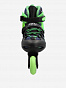 107216-BU Коньки роликовые детск. Galaxy boy Kids' inline skates, черный/зеленый (28-31)