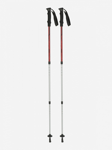 114816-R2 Палка для треккинга (2шт) Trekking poles Tracking sticks (2 pcs), красный (One size)