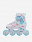 107217-WJ Коньки роликовые детск. Galaxy girl Kids' inline skates, белый/малиновый (28-31)