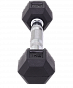 Гантель гексагональная STARFIT DB-301  1 кг, обрезиненная, черный