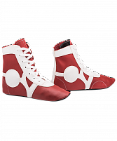 Обувь для самбо Rusco SM-0102, кожа, красный (30)