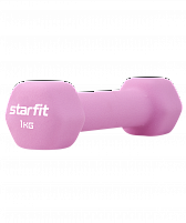 Гантель неопреновая STARFIT Core DB-201 1 кг, розовый
пастель