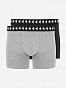 115523-AB Трусы для мужчин Men's underwear, серый/черный (46)