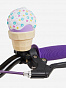 S22ESTBL017-LF Гудок велосипедный CAR Bike horn, фиолетовый/коричневый (one size)