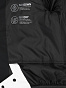 117476-WB Куртка для девочек Girls' jacket, белый/черный (134-140)